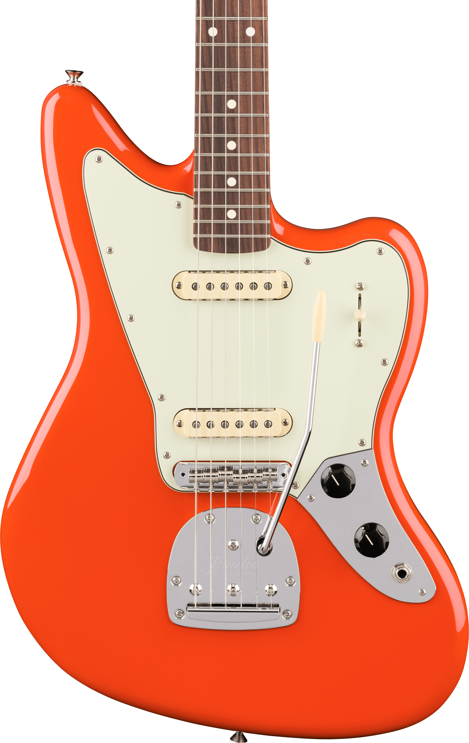 Fender Jaguar Player Ii Mex Trem 2s Rw - Rallye Orange - Retro rock electric guitar - Variation 2