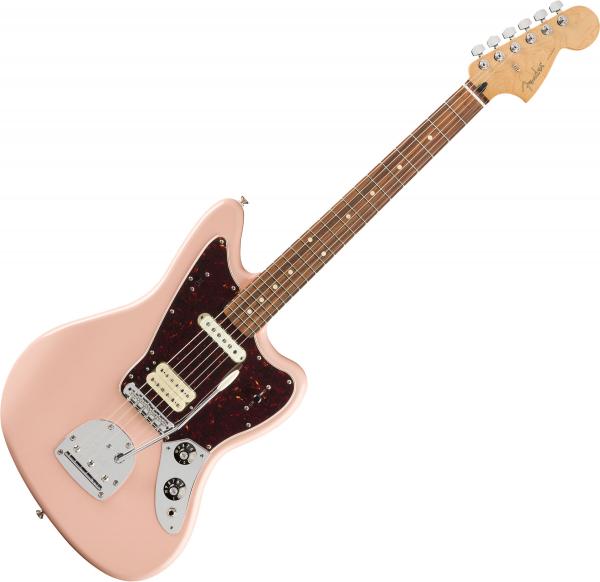 Solid body electric guitar Fender Player Jaguar Ltd (MEX, PF) - Shell pink