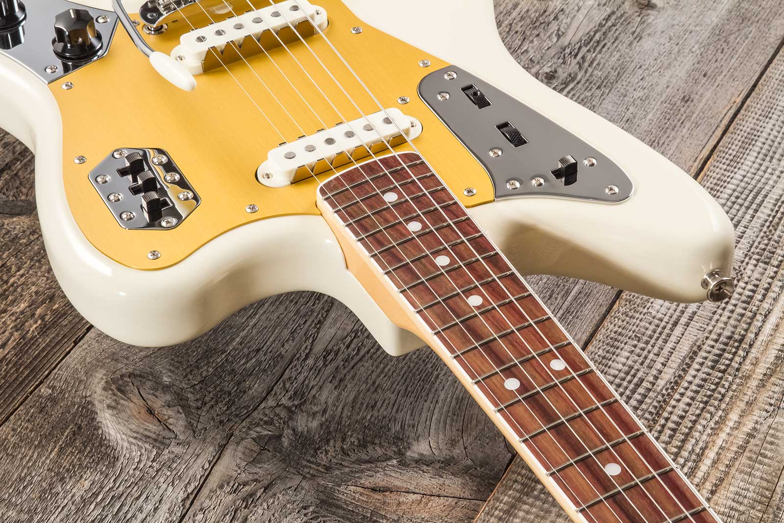 Fender Jaguar Traditional Ii 60s Japan 2s Trem Rw - Olympic White - Retro rock electric guitar - Variation 7