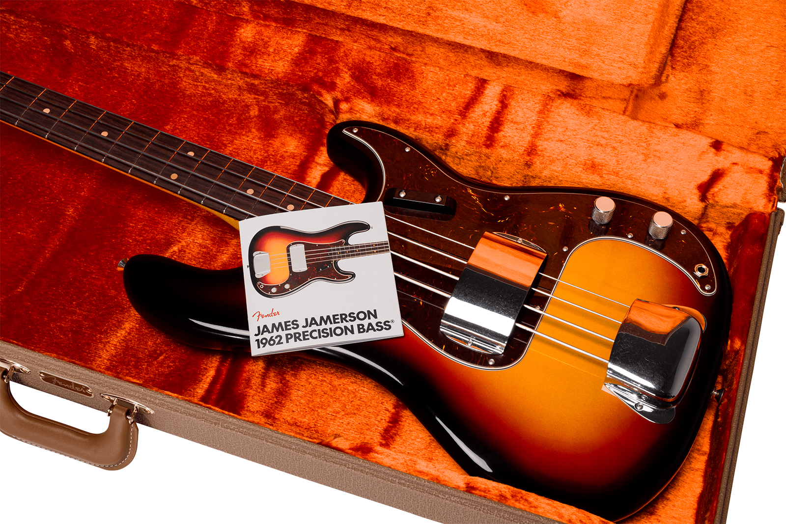 Fender James Jamerson Precision Bass 1962 Signature Usa Rw - Heirloom 3-color Sunburst - Solid body electric bass - Variation 5