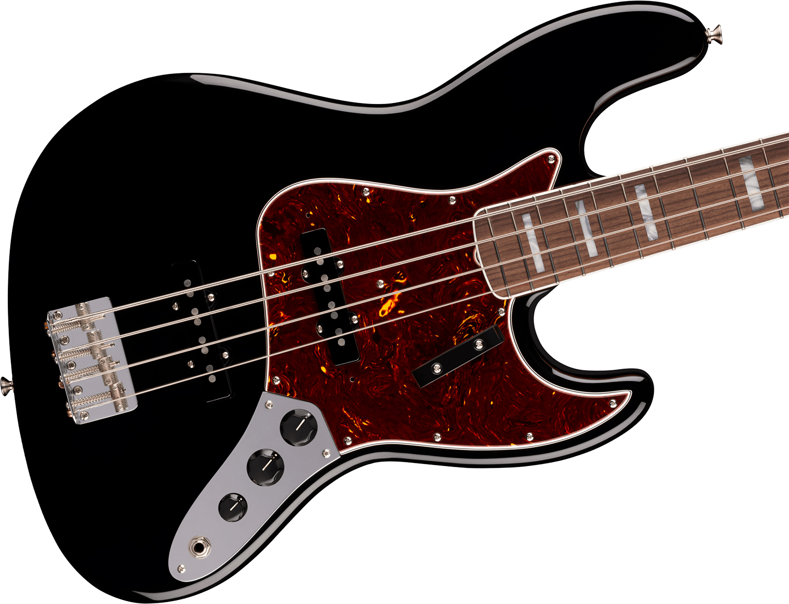 Fender Jazz Bass 1966 American Vintage Ii Ltd Usa Rw - Black - Solid body electric bass - Variation 2