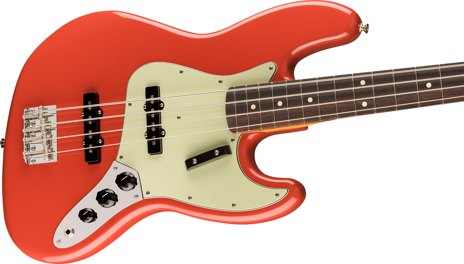Fender Jazz Bass 60s Vintera Ii Mex Rw - Fiesta Red - Solid body electric bass - Variation 2