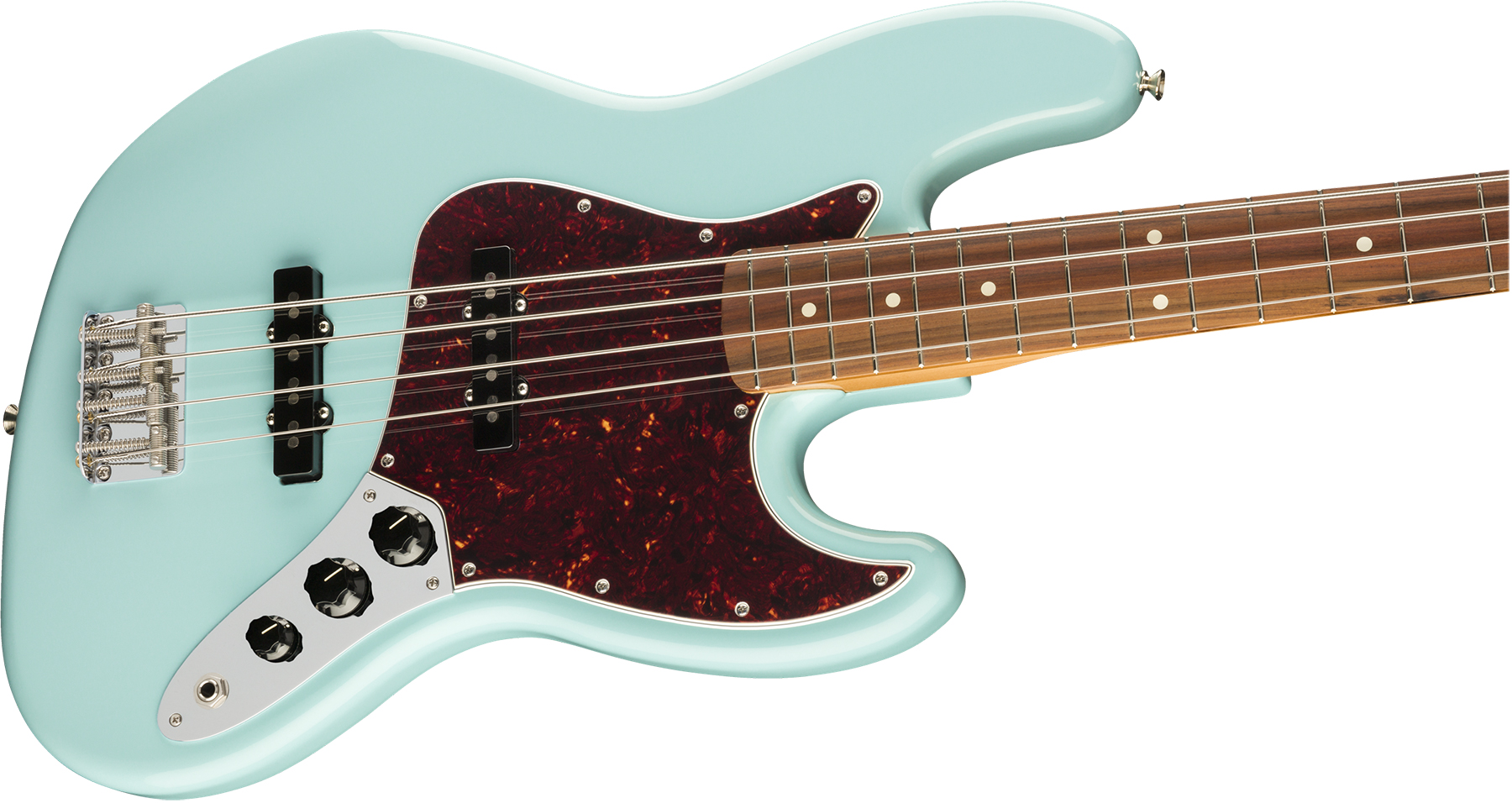 Fender Jazz Bass 60s Vintera Vintage Mex Pf - Daphne Blue - Solid body electric bass - Variation 2