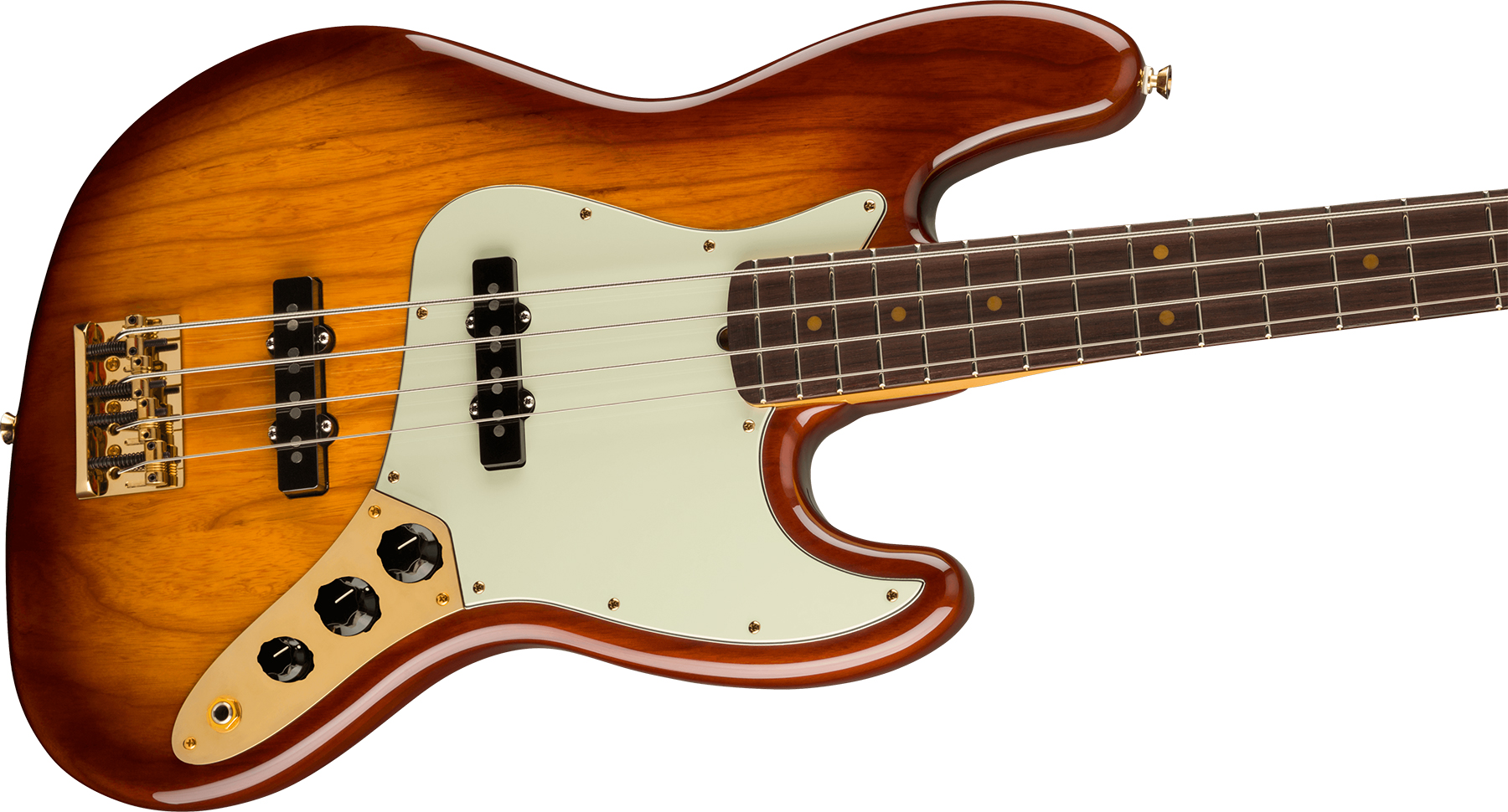 Fender Jazz Bass 75th Anniversary Commemorative Ltd Usa Mn +etui - 2-color Bourbon Burst - Solid body electric bass - Variation 2