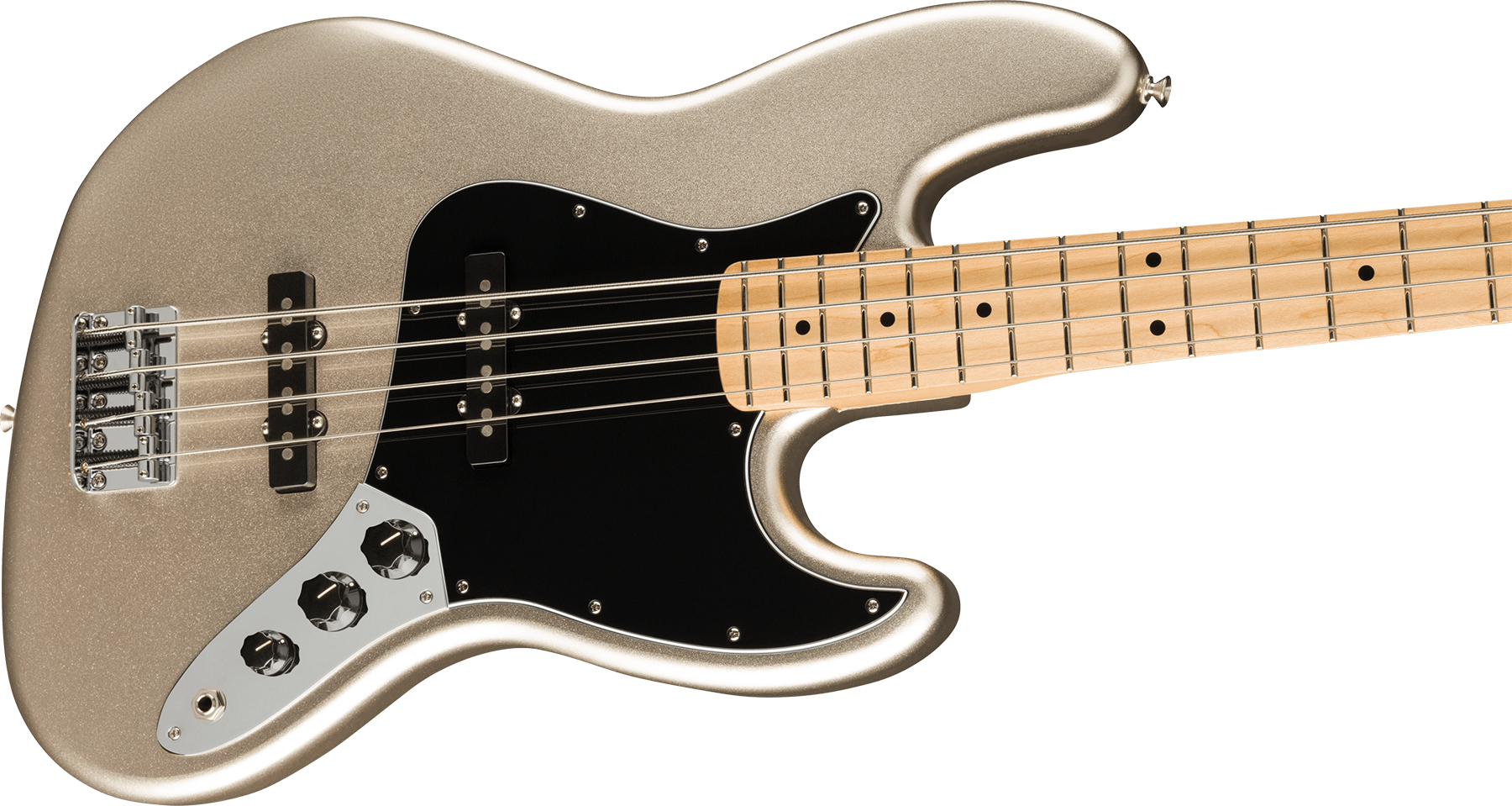 Fender Jazz Bass 75th Anniversary Ltd Mex Mn +housse - Diamond Anniversary - Solid body electric bass - Variation 2