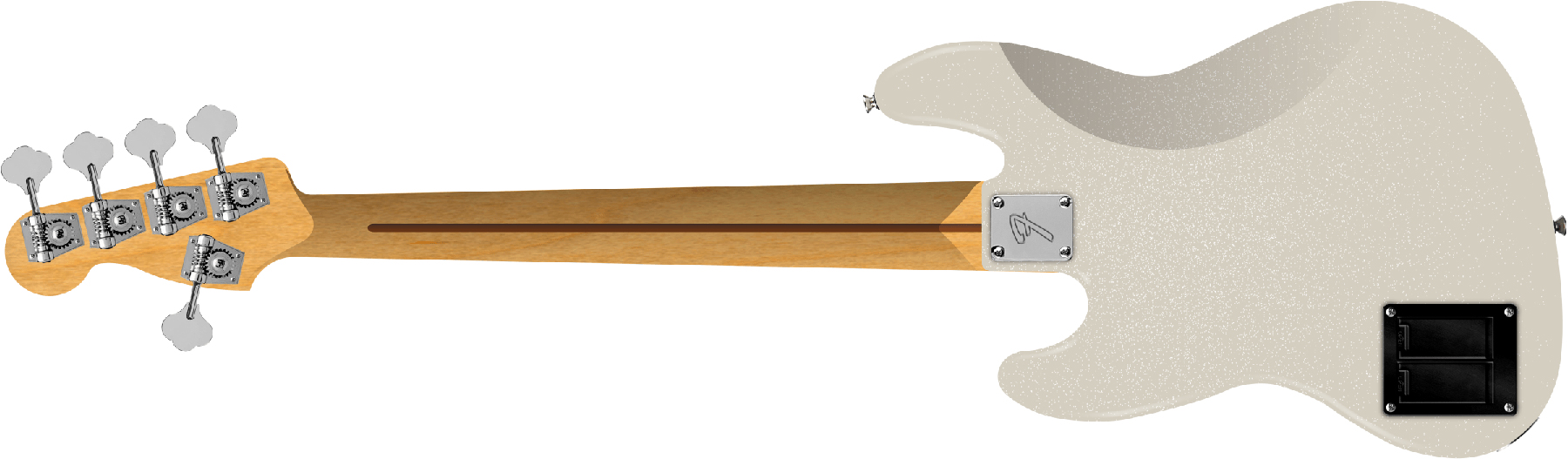 Fender Jazz Bass Active V Player Ii Modified Mex 5c Mn - Olympic Pearl - Solid body electric bass - Variation 1