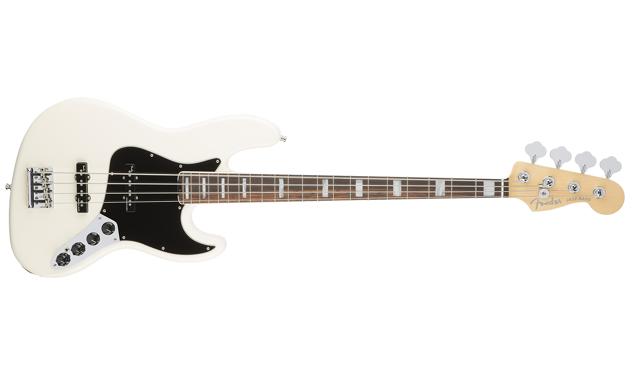Fender Jazz Bass American Elite 2016 Usa Rw - Olympic White - Solid body electric bass - Variation 1