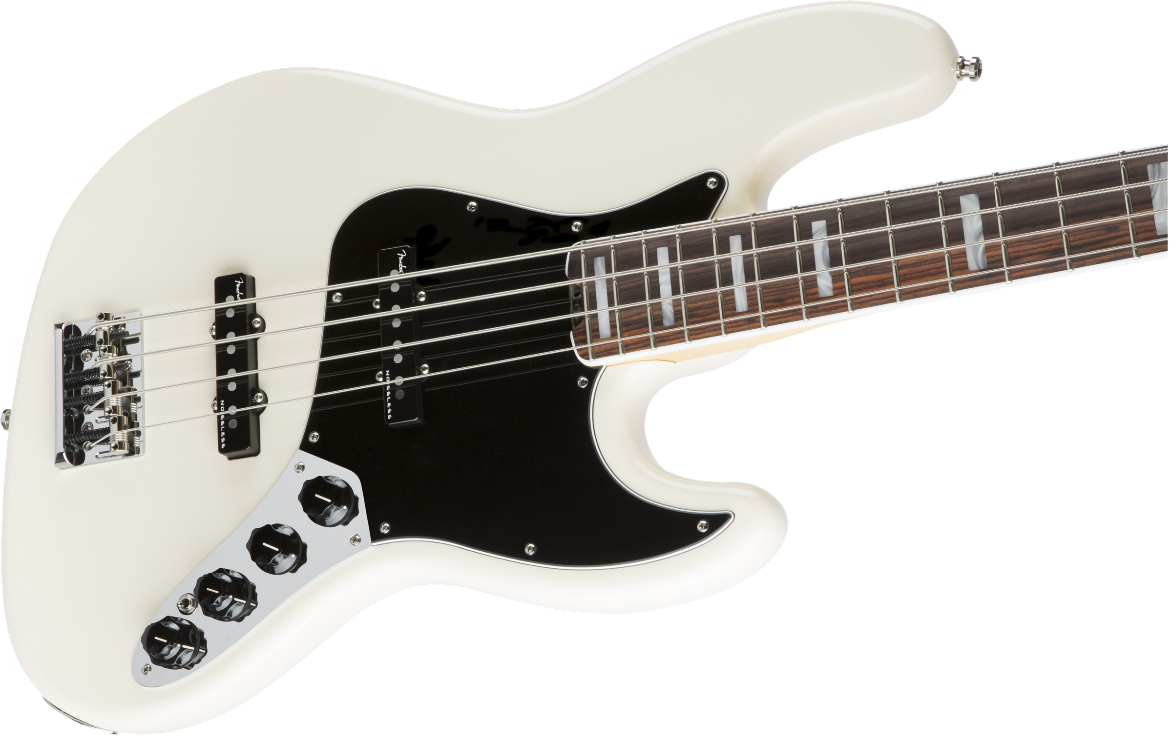 Fender Jazz Bass American Elite 2016 Usa Rw - Olympic White - Solid body electric bass - Variation 3