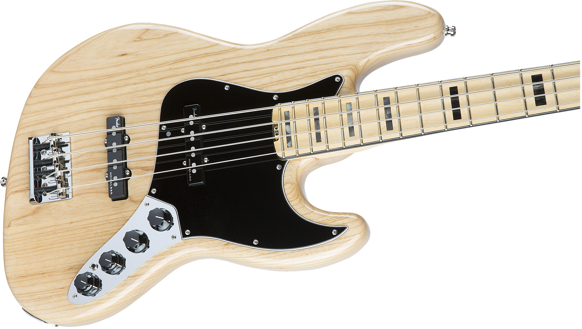 Fender Jazz Bass American Elite Ash 2016 (usa, Mn) - Natural - Solid body electric bass - Variation 3