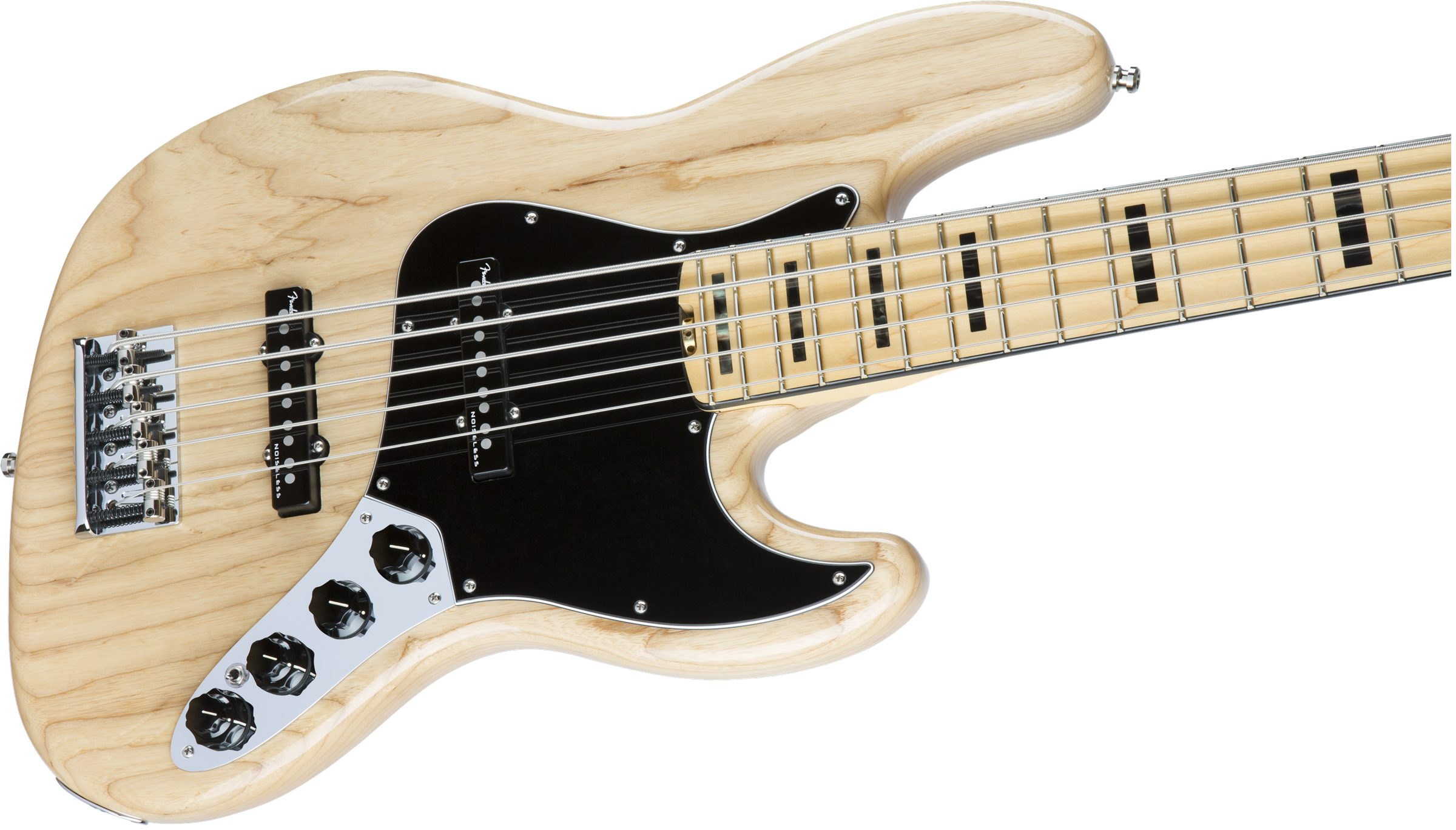 Fender Jazz Bass American Elite V Ash 5 Cordes 2016 (usa, Mn) - Natural - Solid body electric bass - Variation 3