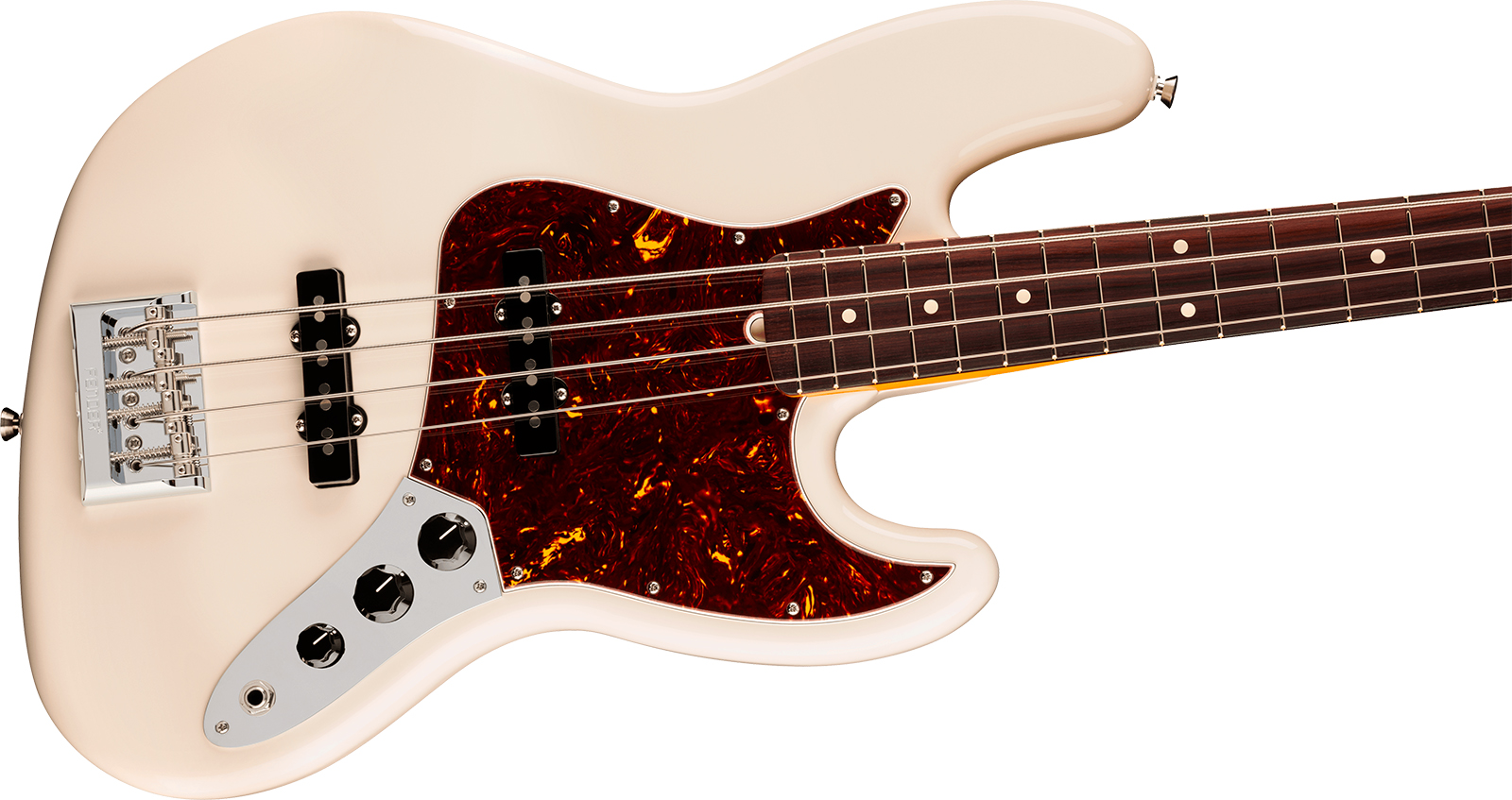 Fender Jazz Bass American Pro. Usa Rw - Olympic White - Solid body electric bass - Variation 2