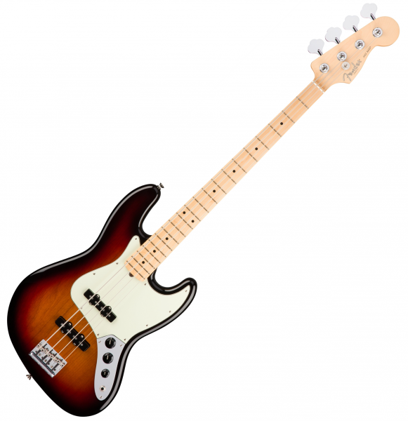 Solid body electric bass Fender American Professional Jazz Bass  (USA, MN) - 3 tone sunburst