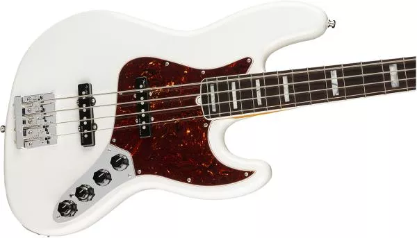 Solid body electric bass Fender American Ultra Jazz Bass (USA, RW) - arctic pearl