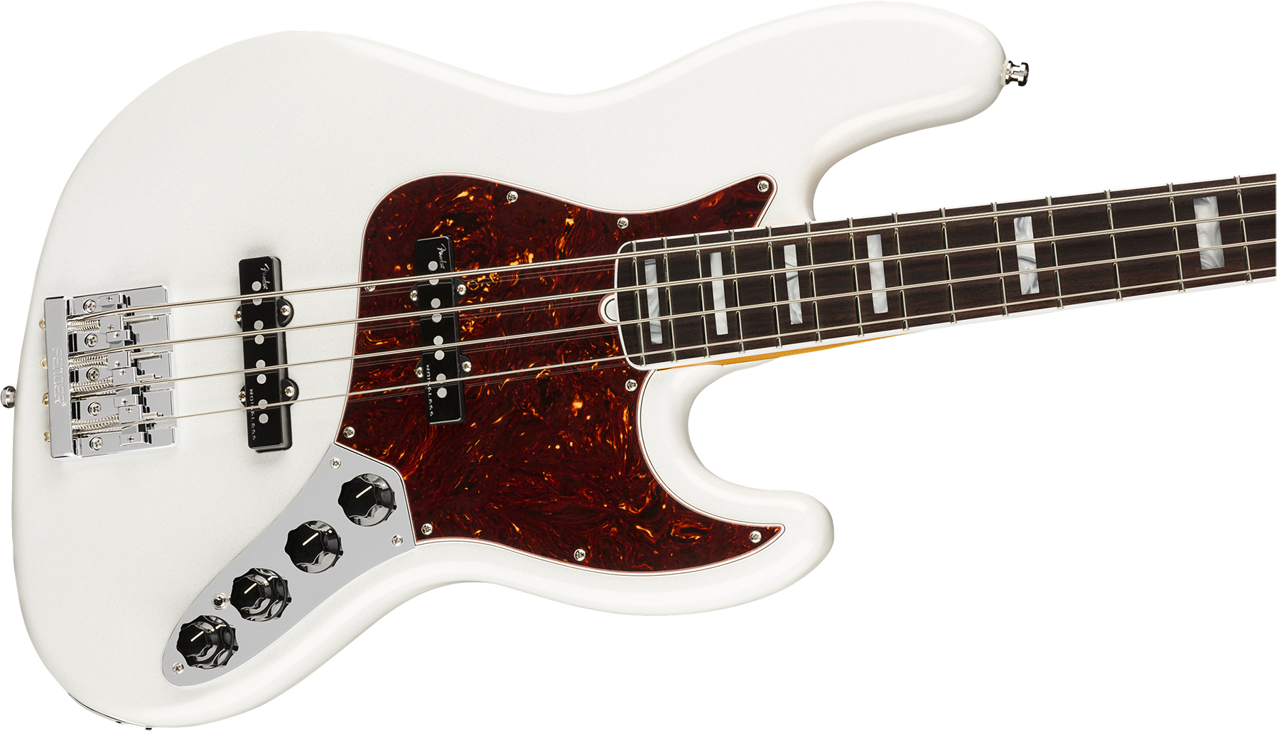 Fender Jazz Bass American Ultra 2019 Usa Rw - Arctic Pearl - Solid body electric bass - Variation 2