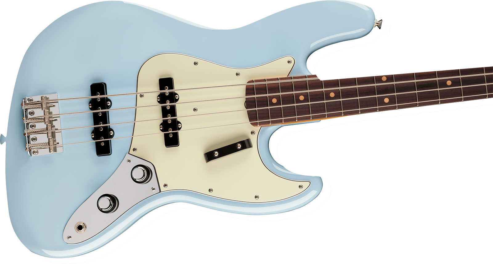 Fender Jazz Bass Early 60s Vintera 3 Mex Rw - Sonic Blue - Solid body electric bass - Variation 2