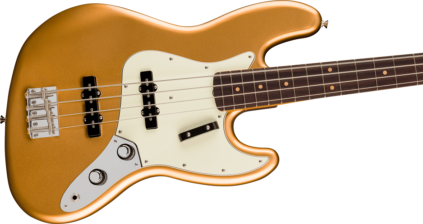 Fender Jazz Bass Early 60s Vintera 3 Mex Rw - Aztec Gold - Solid body electric bass - Variation 2