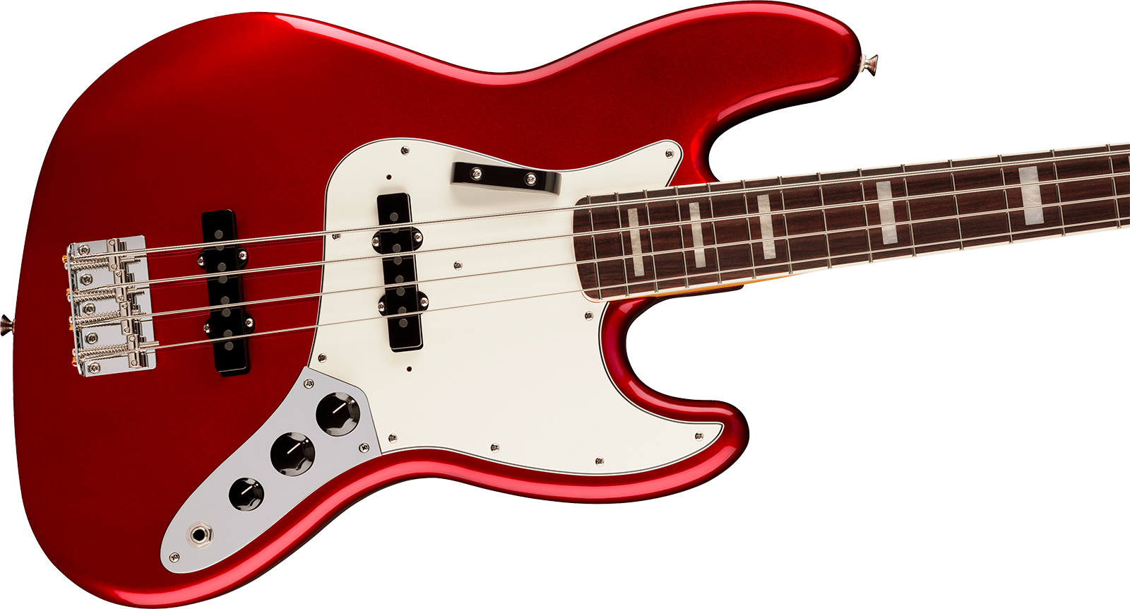 Fender Jazz Bass Early 70s Vintera 3 Mex Rw - Candy Apple Red - Solid body electric bass - Variation 2