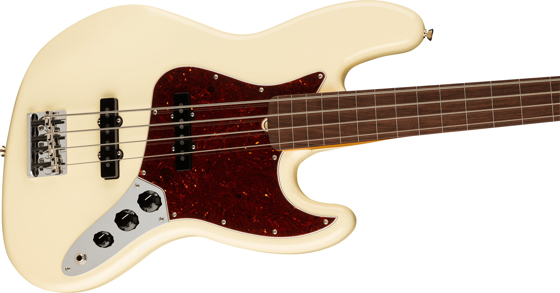 Fender Jazz Bass Fretless American Professional Ii Usa Rw - Olympic White - Solid body electric bass - Variation 2