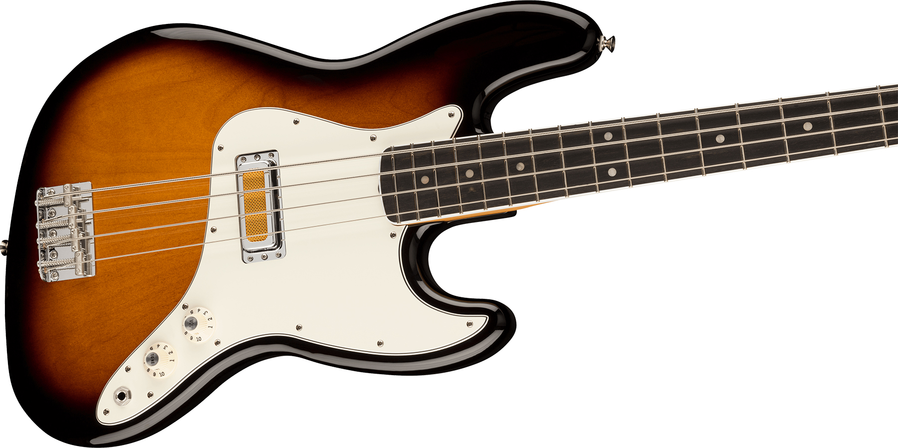 Fender Jazz Bass Gold Foil Ltd Mex Eb - 2-color Sunburst - Solid body electric bass - Variation 2