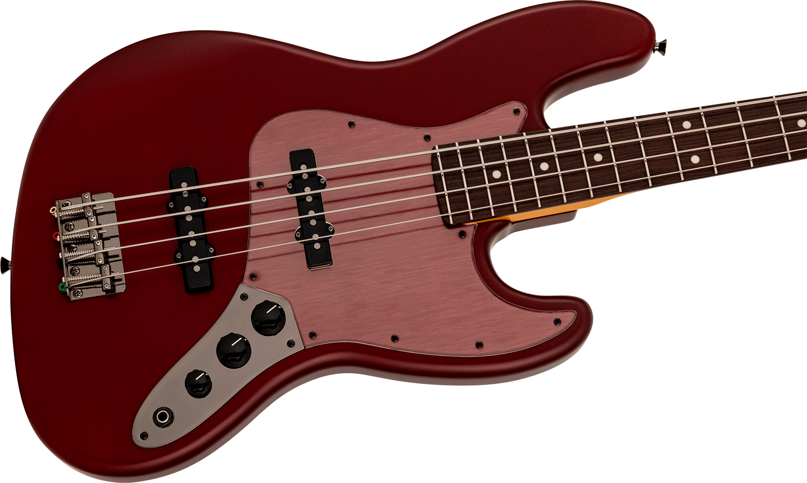 Fender Jazz Bass Hybrid Ii Mij Ltd Jap Rw - Matte Inferno Red - Solid body electric bass - Variation 2