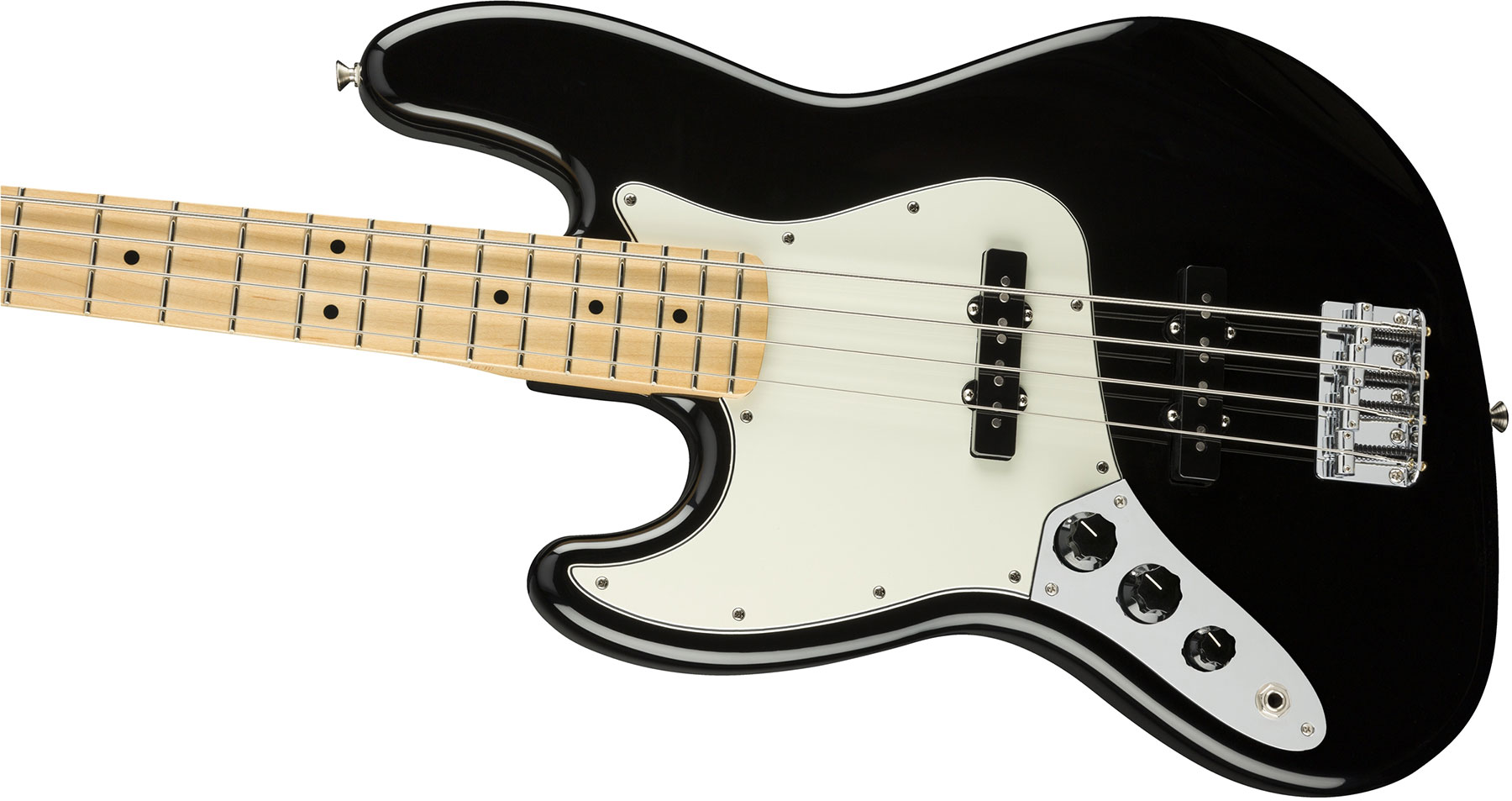 Fender Jazz Bass Player Lh Gaucher Mex Mn - Black - Solid body electric bass - Variation 2