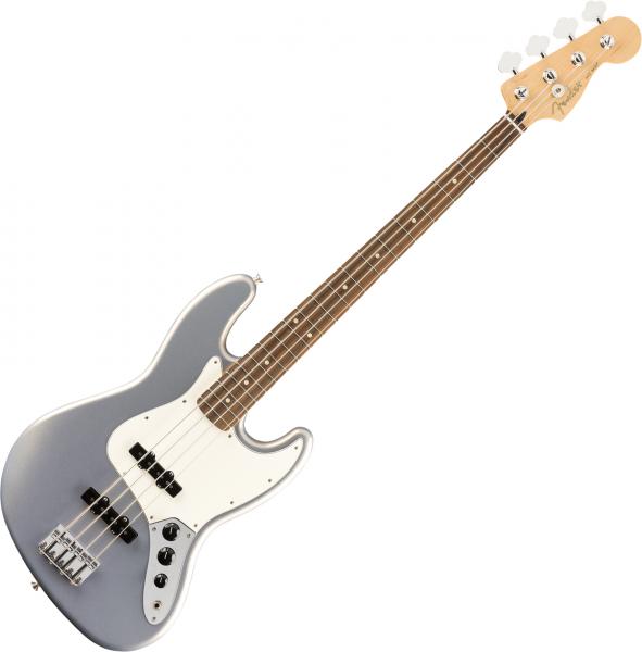Solid body electric bass Fender Player Jazz Bass (MEX, PF) - silver