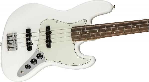 Solid body electric bass Fender Player Jazz Bass (MEX, PF) - polar white