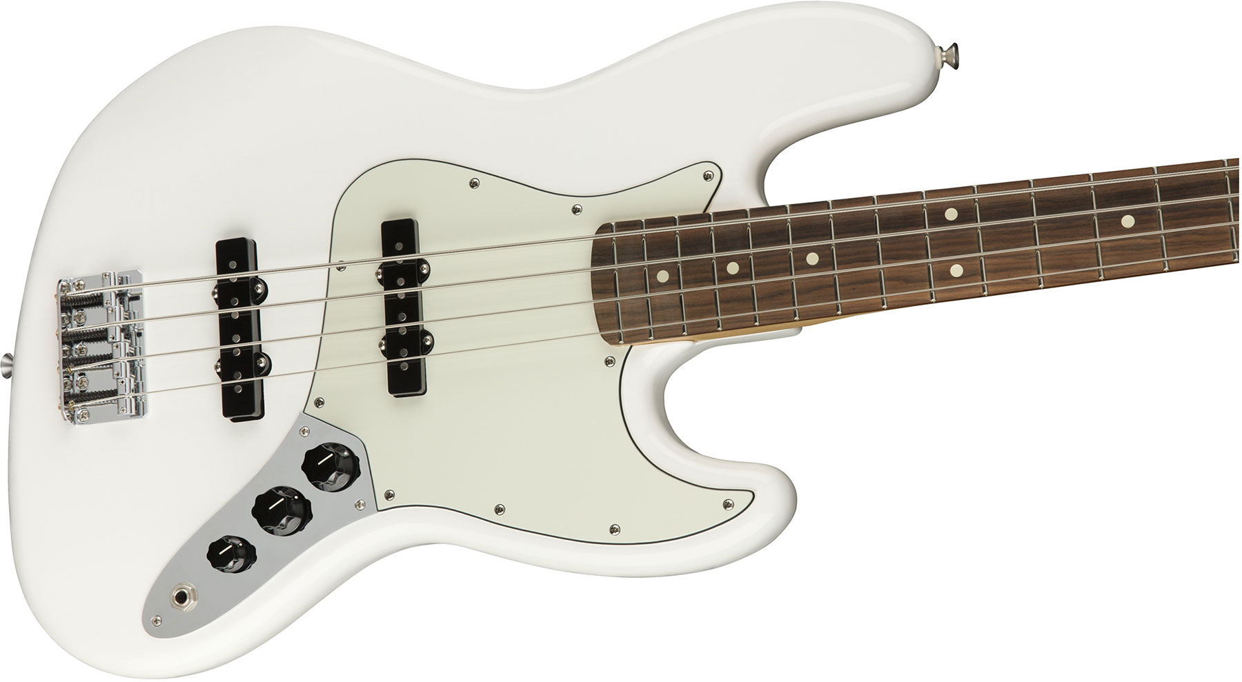 Fender Player Jazz Bass (MEX, PF) - polar white white Solid body