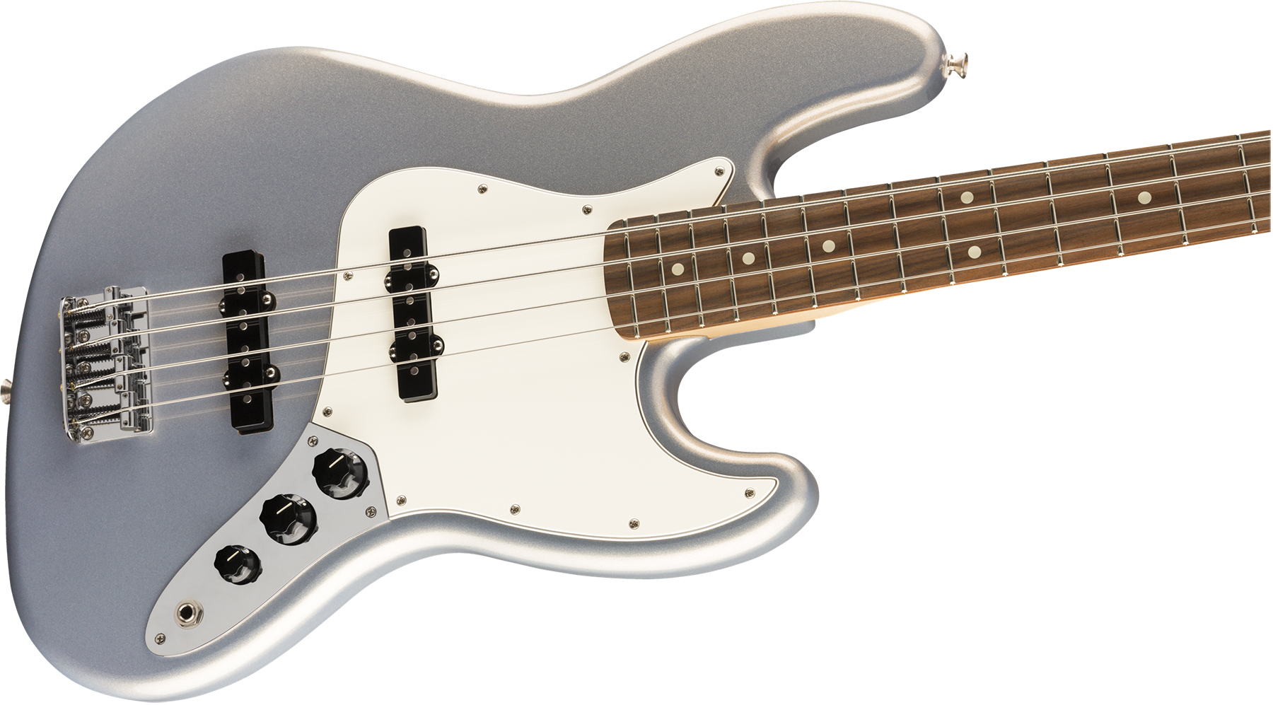 Fender Jazz Bass Player Mex Pf - Silver - Solid body electric bass - Variation 2