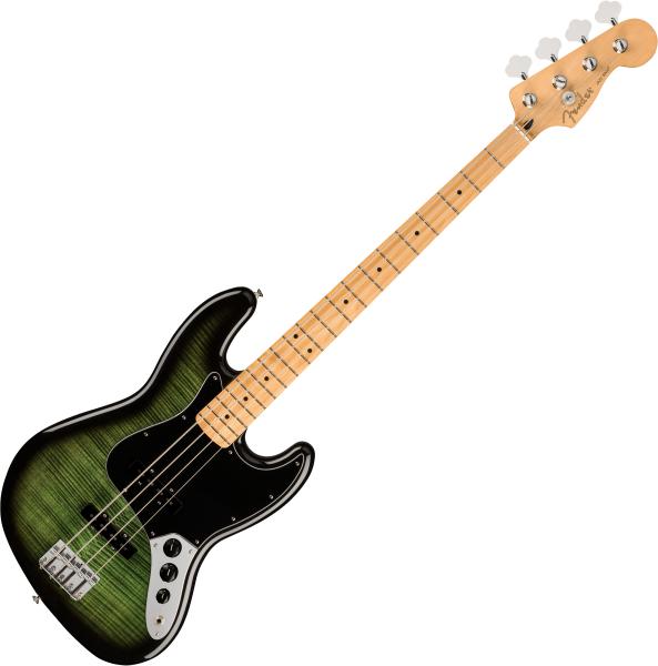 Solid body electric bass Fender Player Jazz Bass Plus Top Ltd (MEX, MN) - Green burst