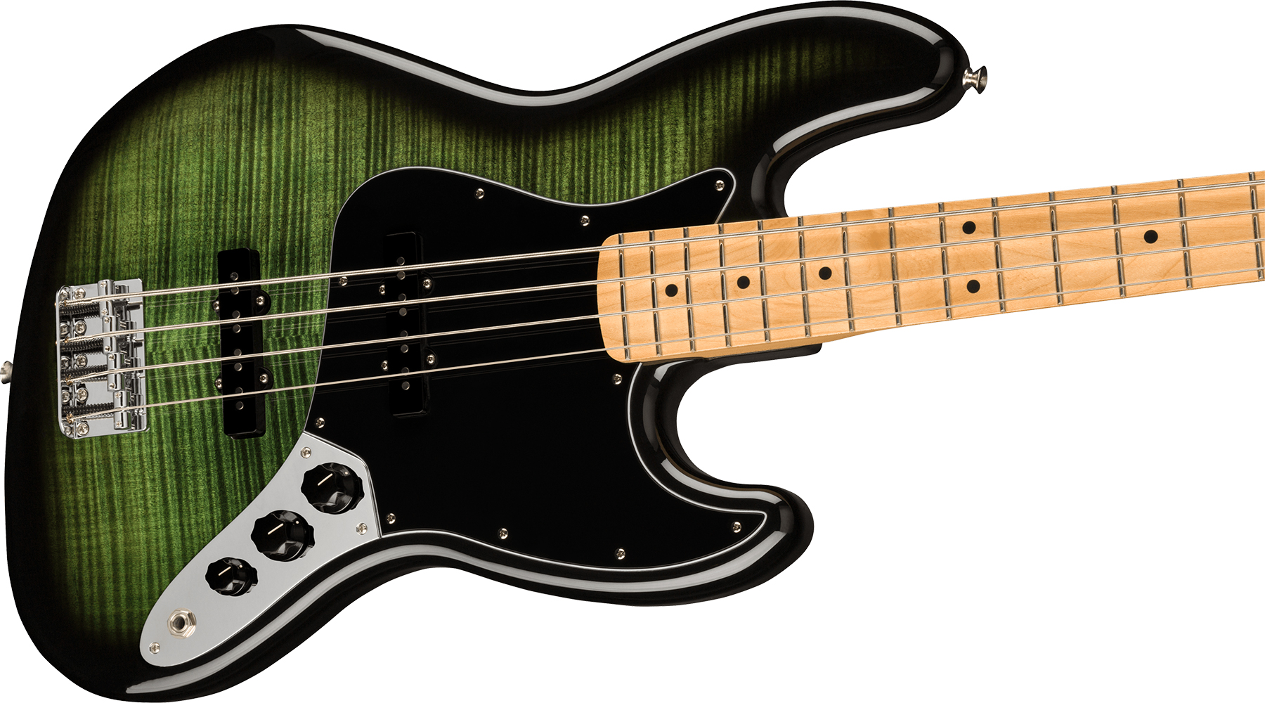 Fender Jazz Bass Player Plus Top Mex Mn - Green Burst - Solid body electric bass - Variation 2