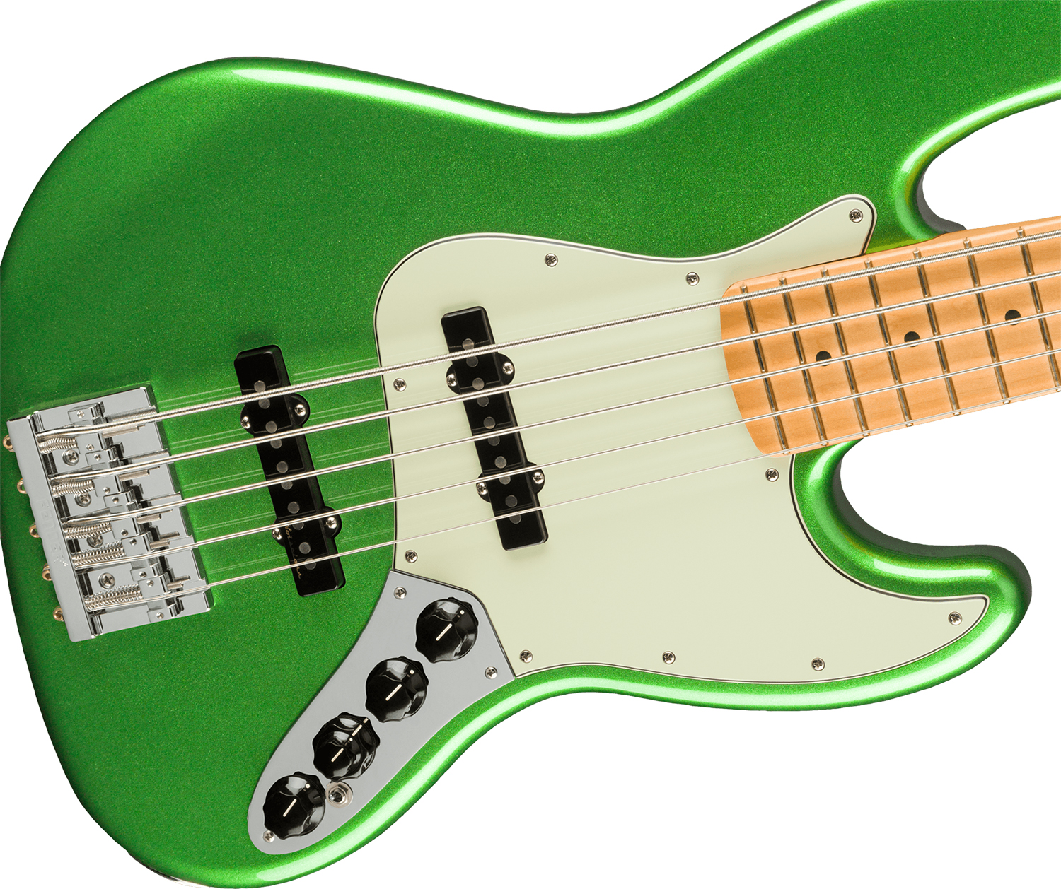 Fender Jazz Bass Player Plus V Mex 5c Active Mn - Cosmic Jade - Solid body electric bass - Variation 2