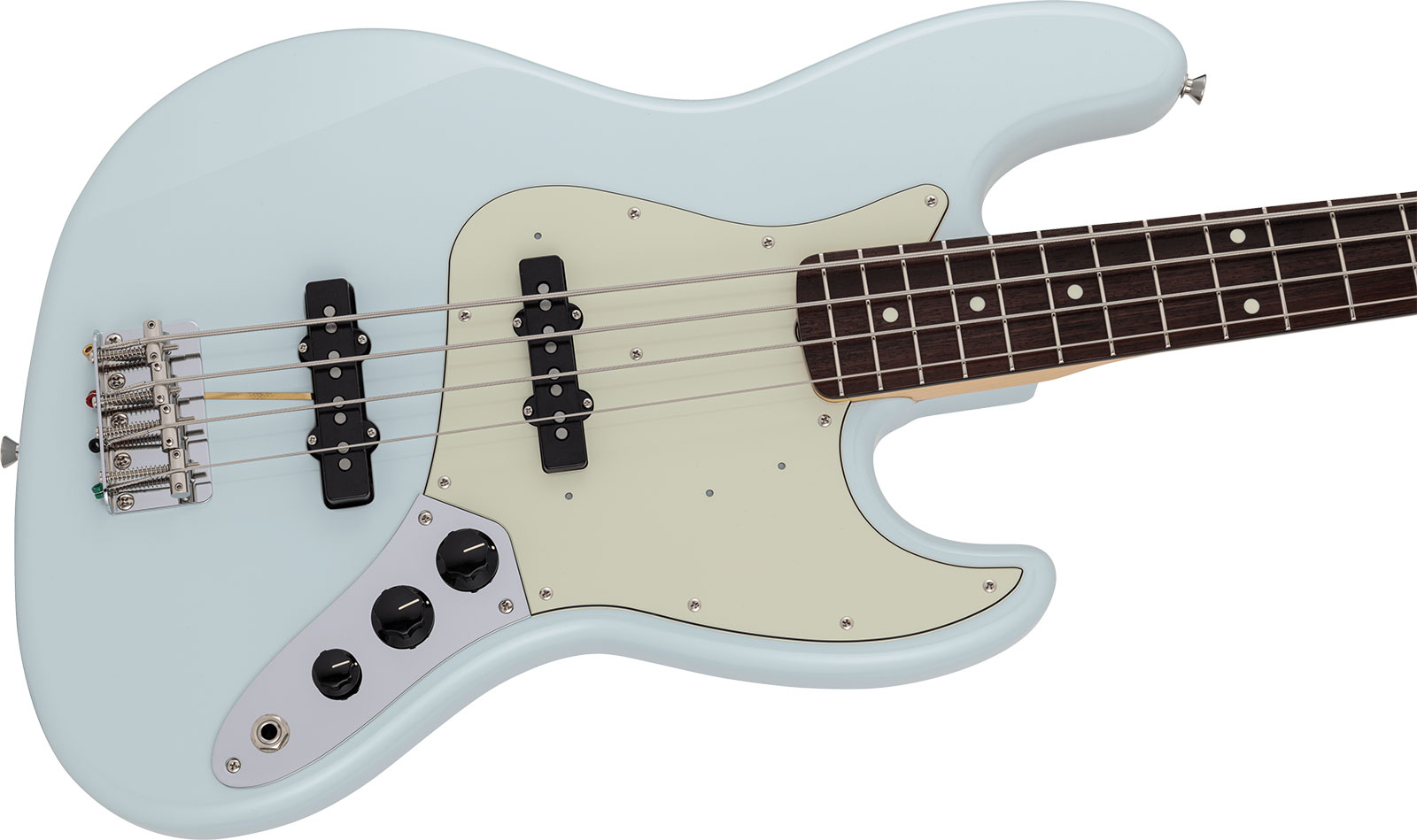 Fender Jazz Bass Traditional 60s Jap 2s Trem Rw - Sonic Blue - Solid body electric bass - Variation 2