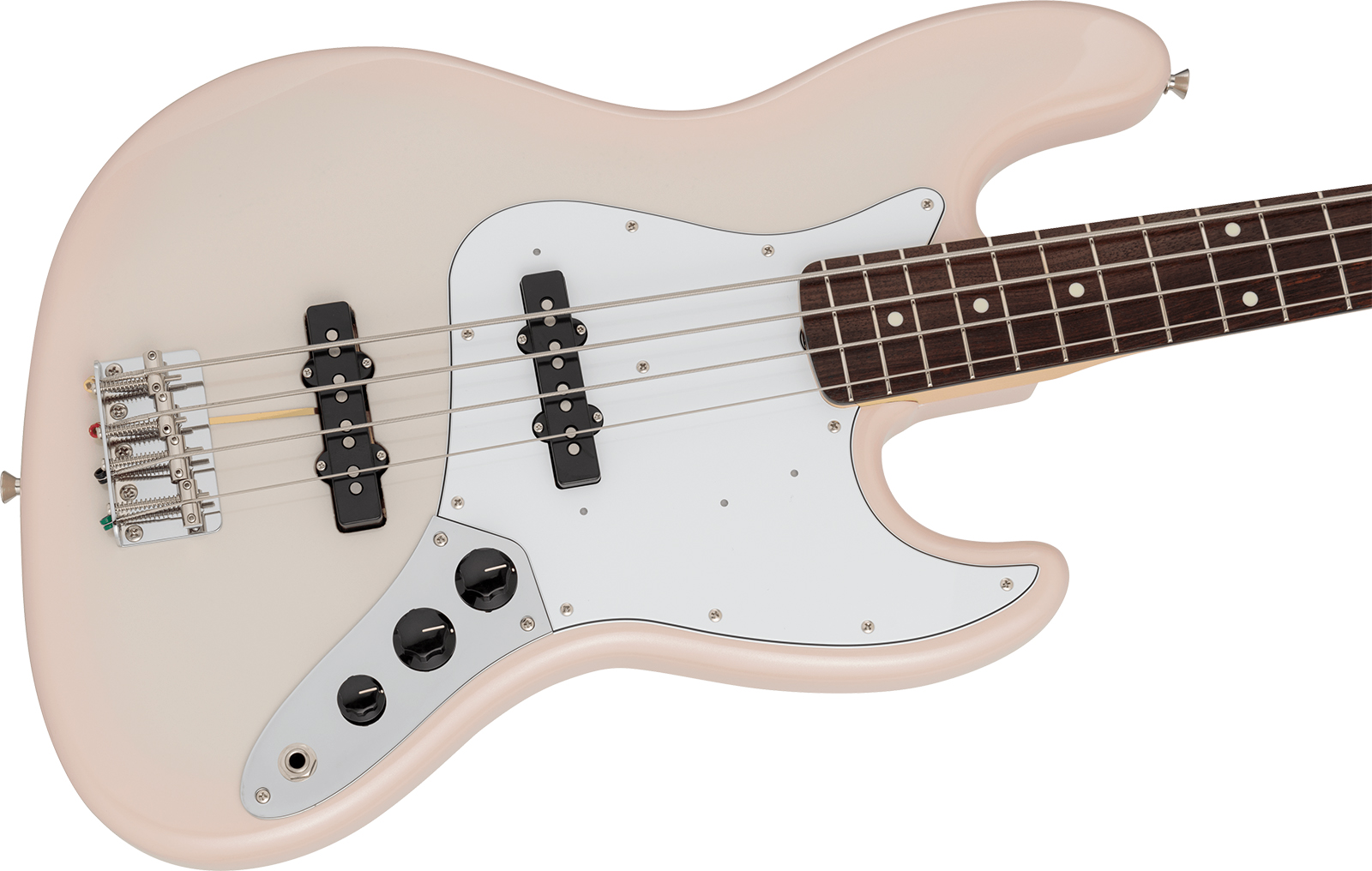 Fender Jazz Bass Traditional 60s Jap 2s Trem Rw - Stardust Pink - Solid body electric bass - Variation 2