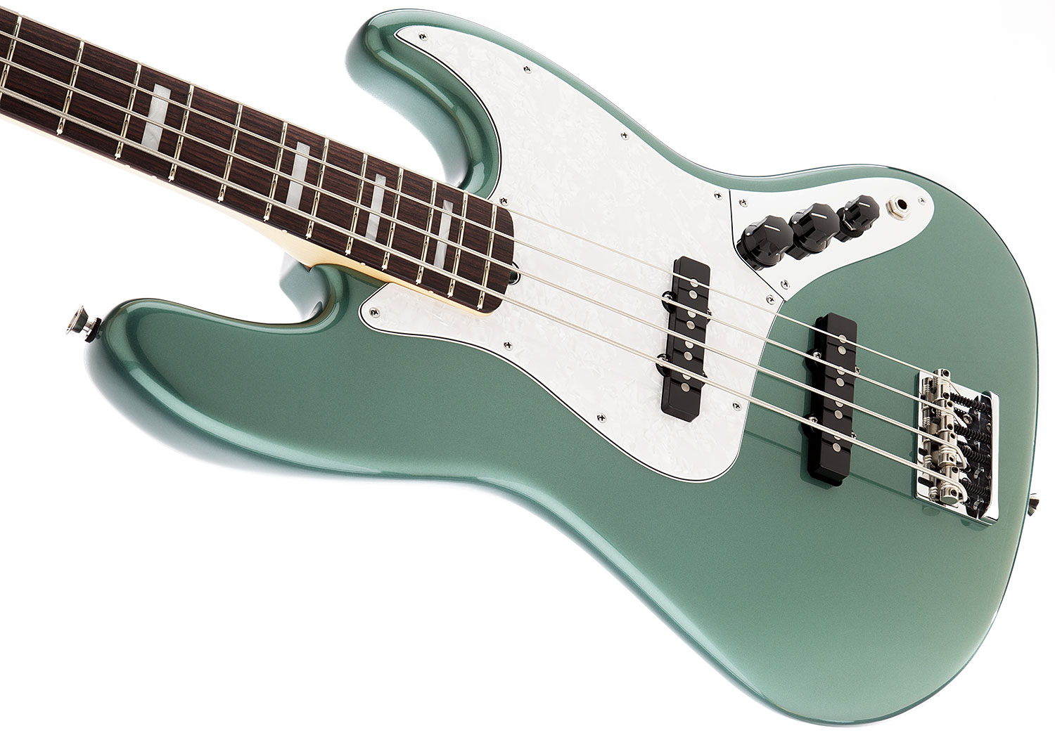 Fender Jazz Bass Usa American Artist Adam Clayton 2014  Rw Sherwood Green Metallic - Solid body electric bass - Variation 3