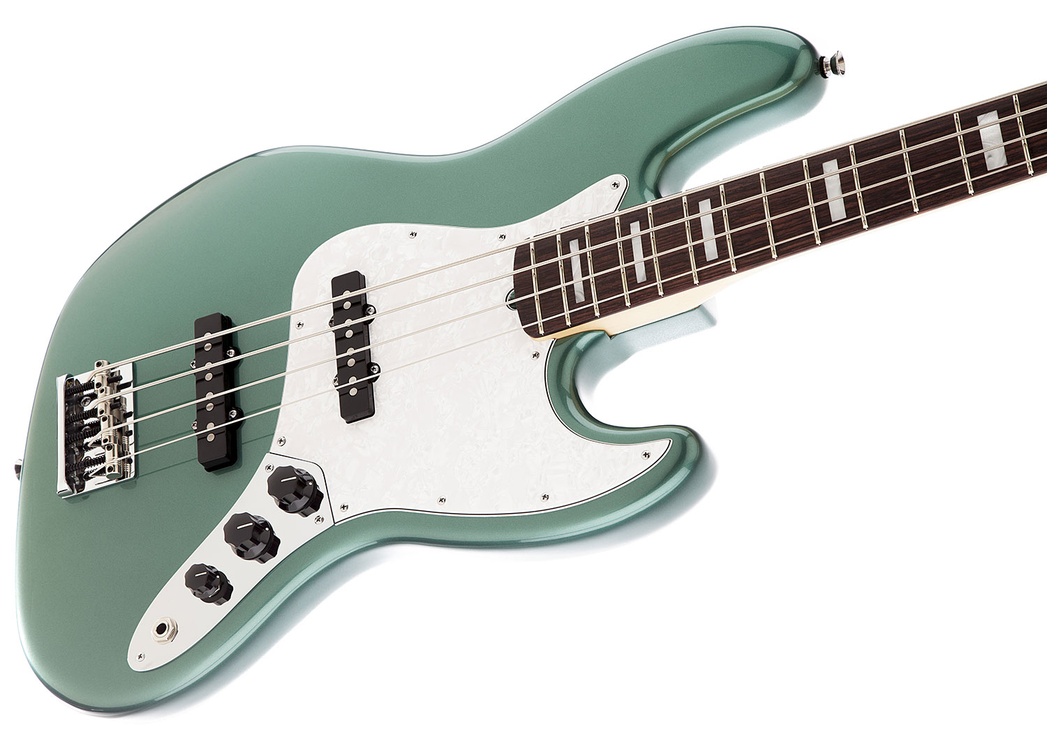 Fender Jazz Bass Usa American Artist Adam Clayton 2014  Rw Sherwood Green Metallic - Solid body electric bass - Variation 4