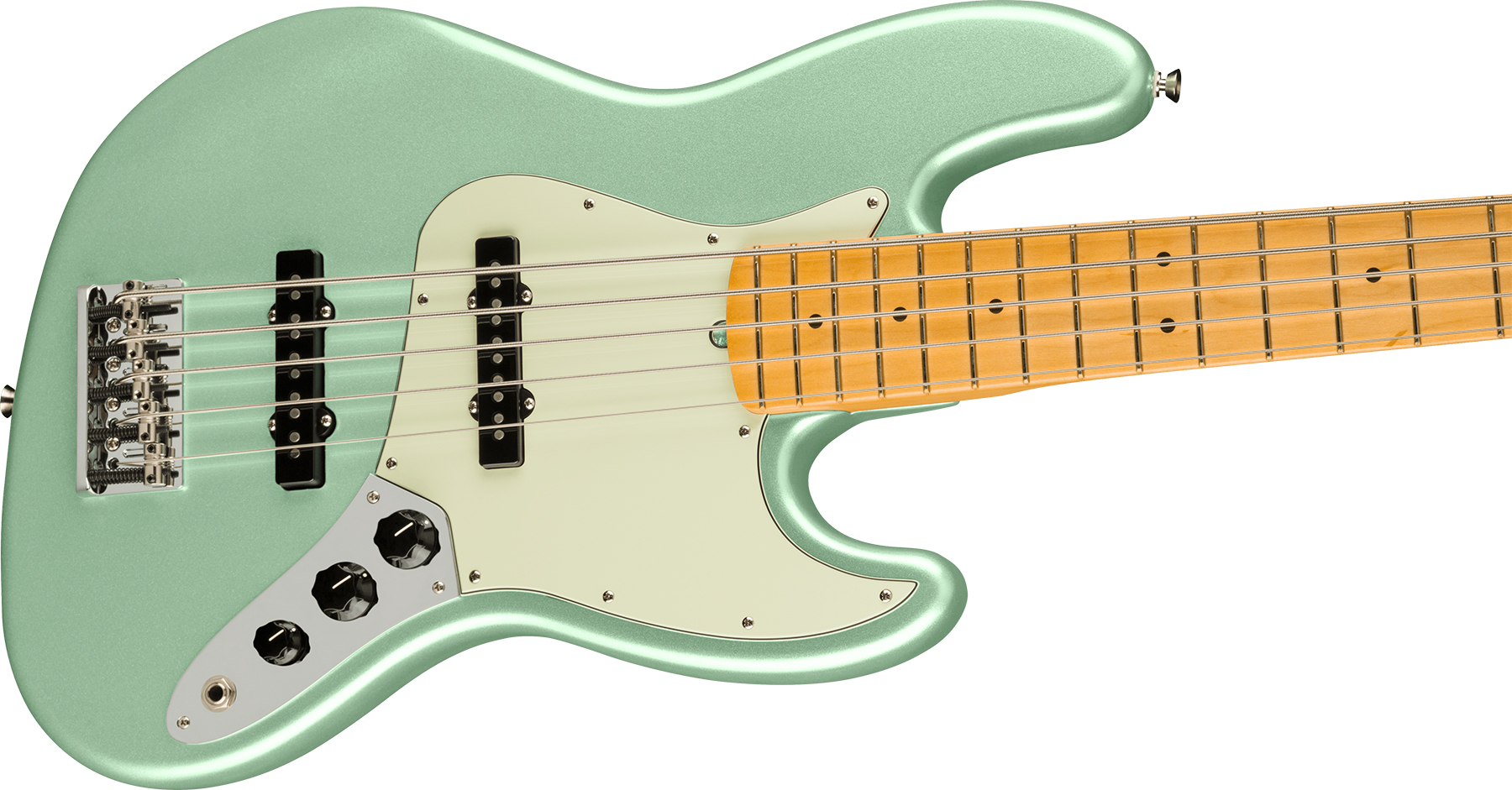Fender Jazz Bass V American Professional Ii Usa 5-cordes Mn - Mystic Surf Green - Solid body electric bass - Variation 2