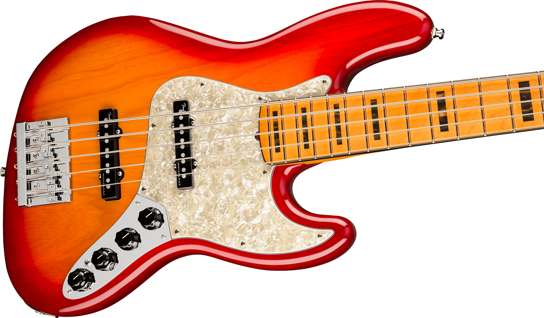 Fender Jazz Bass V American Ultra 2019 Usa 5-cordes Mn - Plasma Red Burst - Solid body electric bass - Variation 2