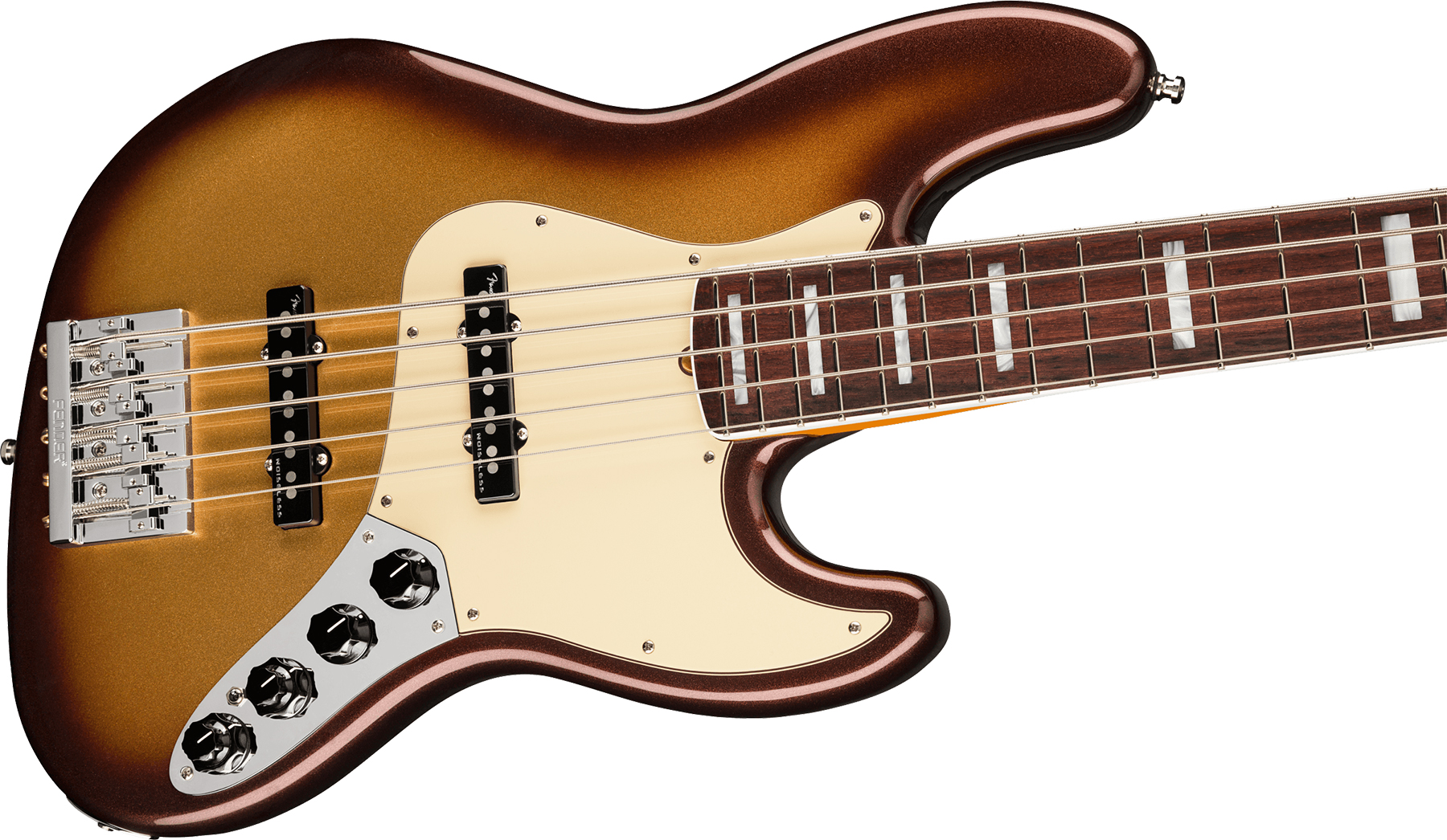 Fender American Ultra Jazz Bass V (USA, RW) - mocha burst Solid 