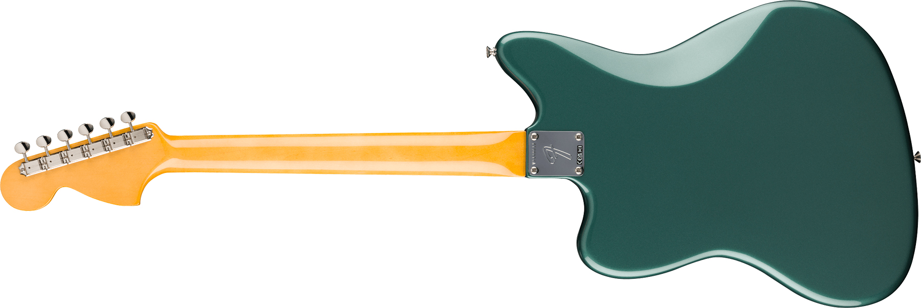 Fender Jazzmaster 1966 American Vintage Ii Usa 2s Trem Rw - Sherwood Green Metallic - Retro rock electric guitar - Variation 1