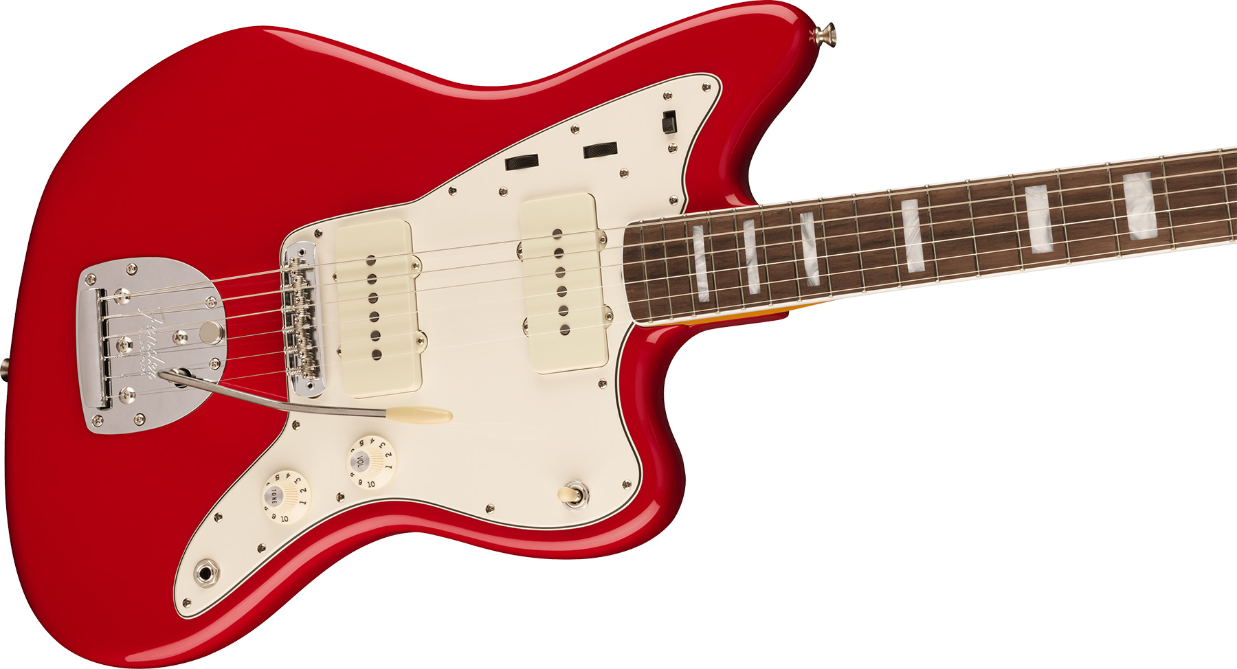 Fender Jazzmaster 1966 American Vintage Ii Usa Sh Trem Rw - Dakota Red - Retro rock electric guitar - Variation 2