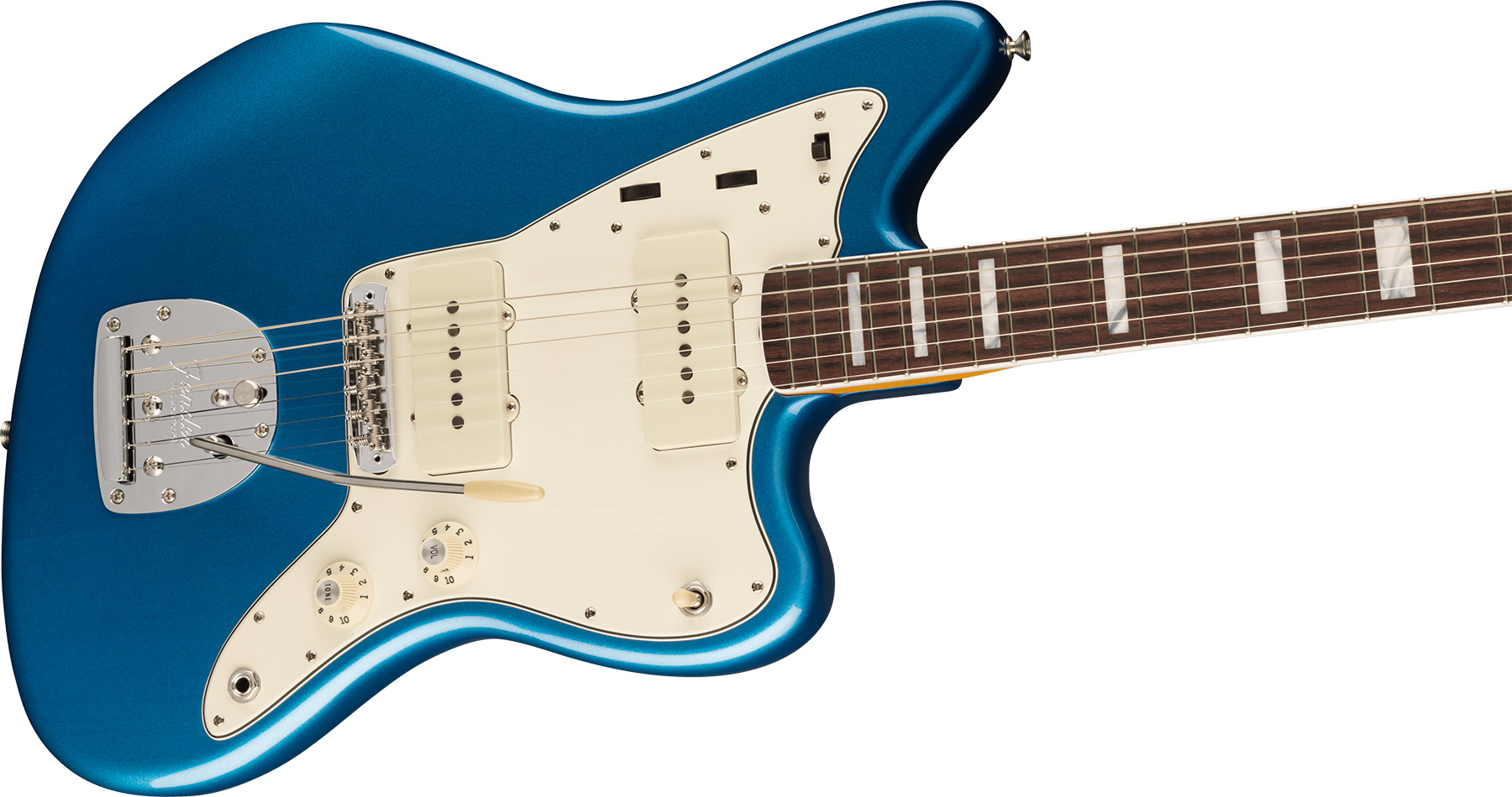 Fender Jazzmaster 1966 American Vintage Ii Usa Sh Trem Rw - Lake Placid Blue - Retro rock electric guitar - Variation 2