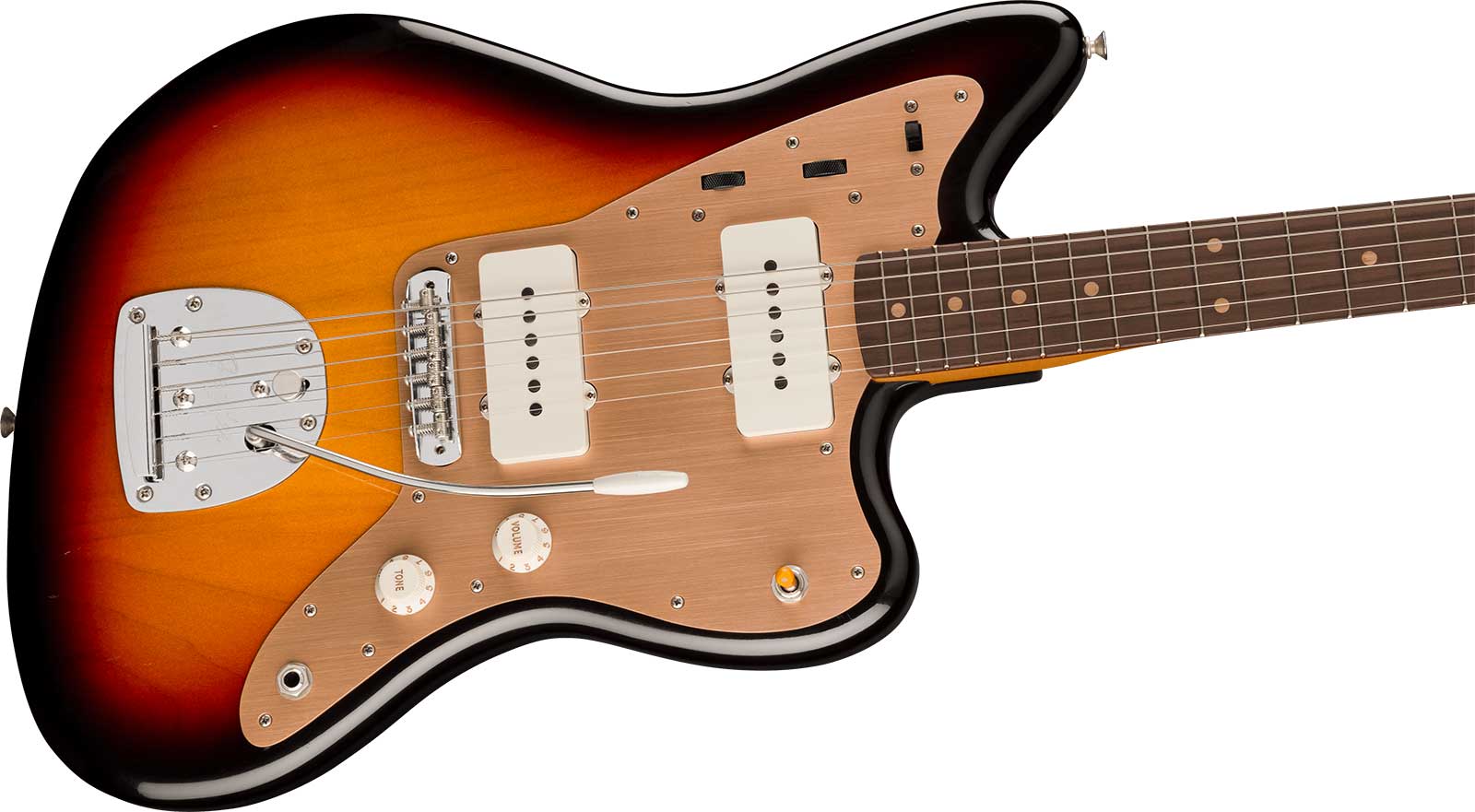 Fender Jazzmaster 50s Road Worn Vintera 2 Mex 2s Trem Rw - 3-color Sunburst - Retro rock electric guitar - Variation 2
