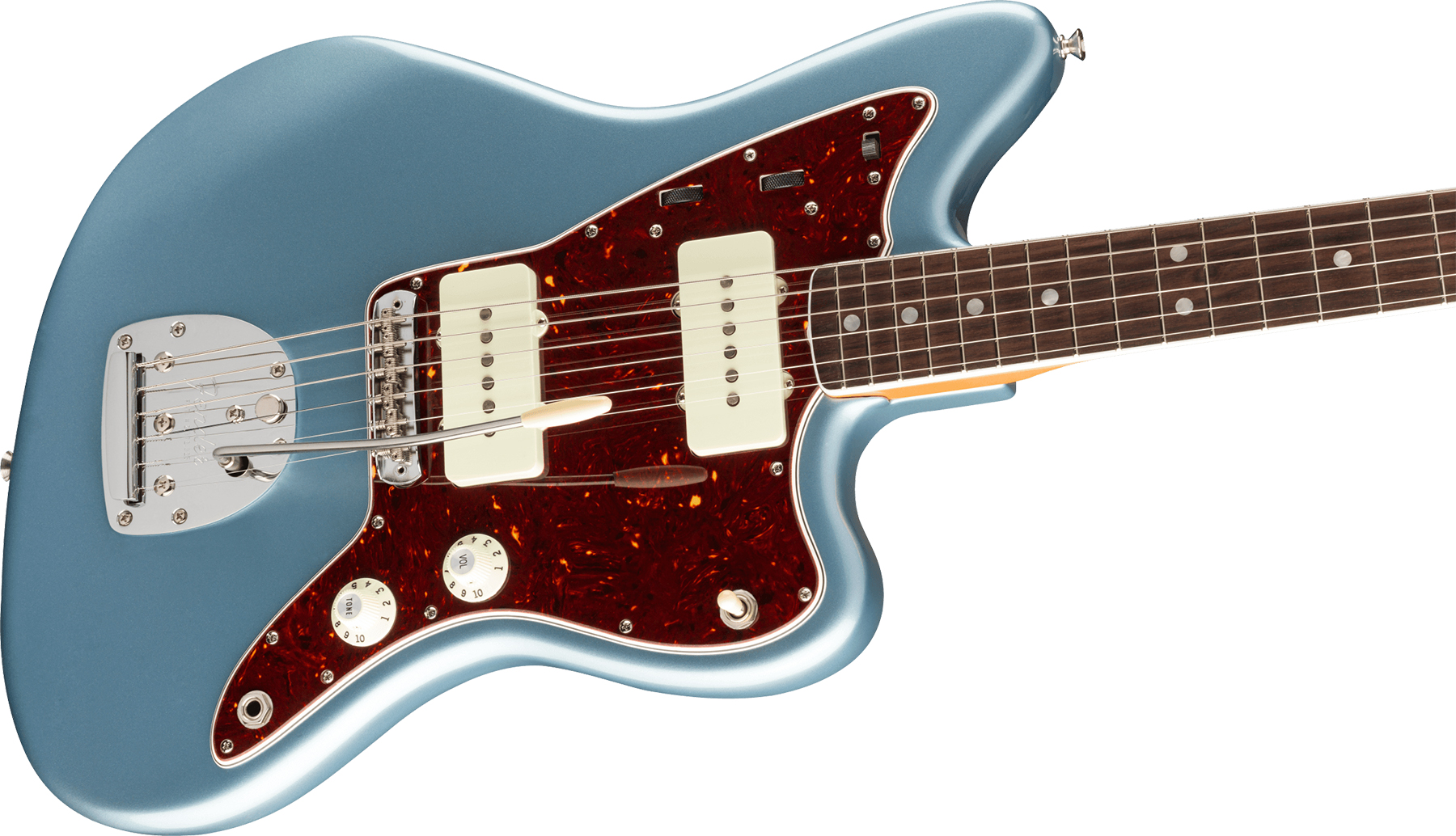 Fender Jazzmaster '60s American Original Usa Ss Rw - Ice Blue Metallic - Retro rock electric guitar - Variation 2