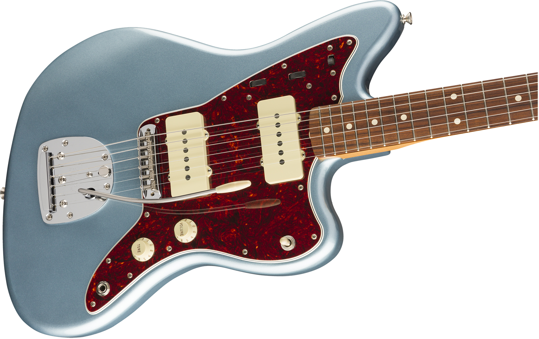 Fender Jazzmaster 60s Vintera Vintage Mex Pf - Ice Blue Metallic - Retro rock electric guitar - Variation 2