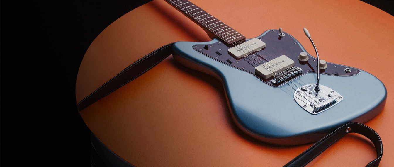 Fender Jazzmaster 60s Vintera Vintage Mex Pf - Ice Blue Metallic - Retro rock electric guitar - Variation 4