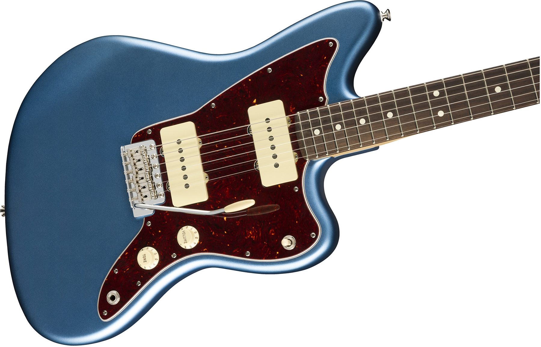 Fender Jazzmaster American Performer Usa Ss Rw - Satin Lake Placid Blue - Double cut electric guitar - Variation 2