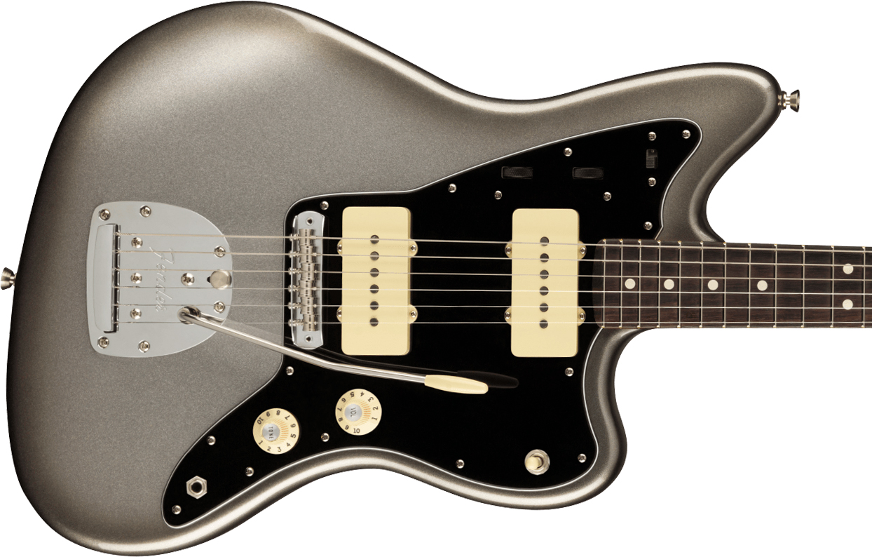 Fender Jazzmaster American Professional Ii Usa Rw - Mercury - Retro rock electric guitar - Variation 1