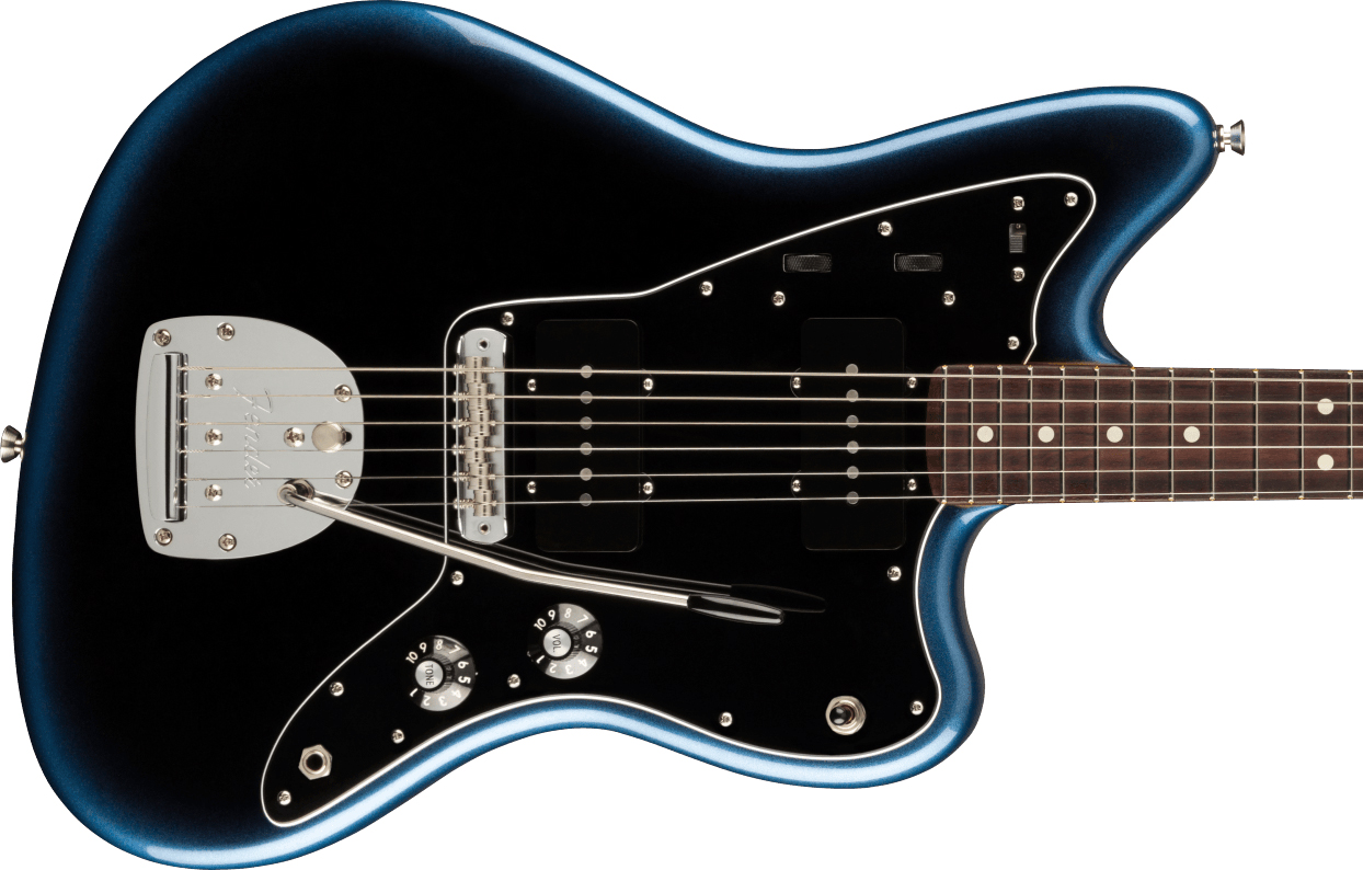 Fender Jazzmaster American Professional Ii Usa Rw - Dark Night - Retro rock electric guitar - Variation 1