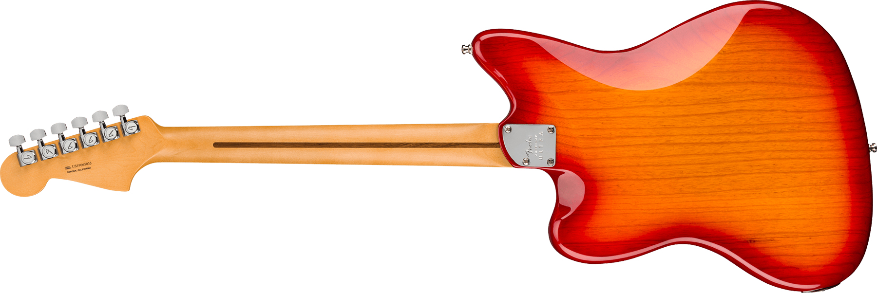 Fender Jazzmaster American Ultra 2019 Usa Mn - Plasma Red Burst - Retro rock electric guitar - Variation 1